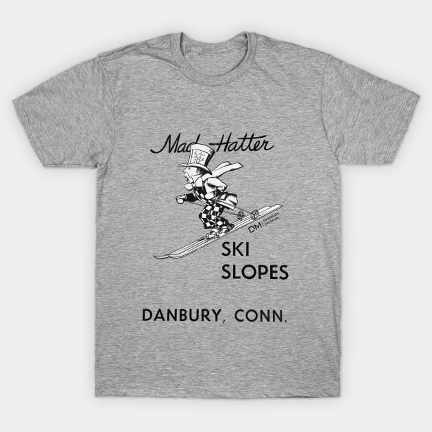 Mad Hatter Ski Slopes T-Shirt by Danbury Museum